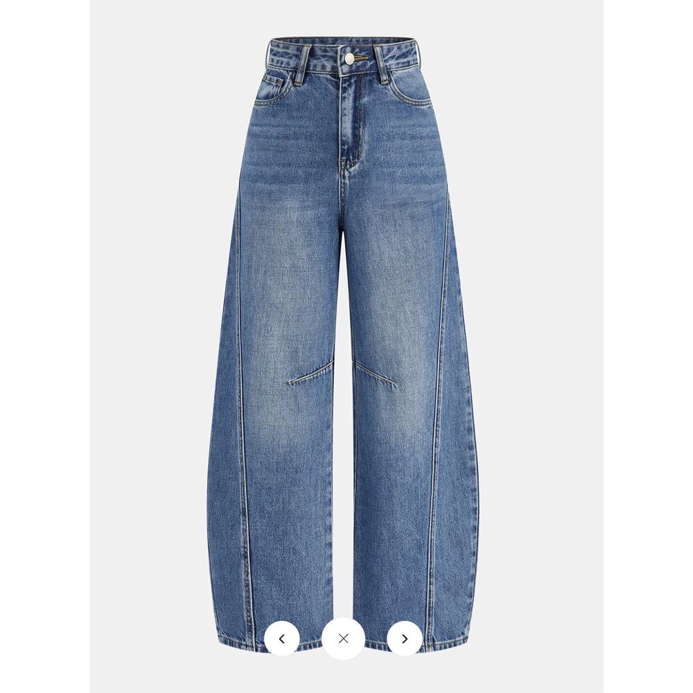 NWT Commense Denim Curved-Leg Jeans Sz M